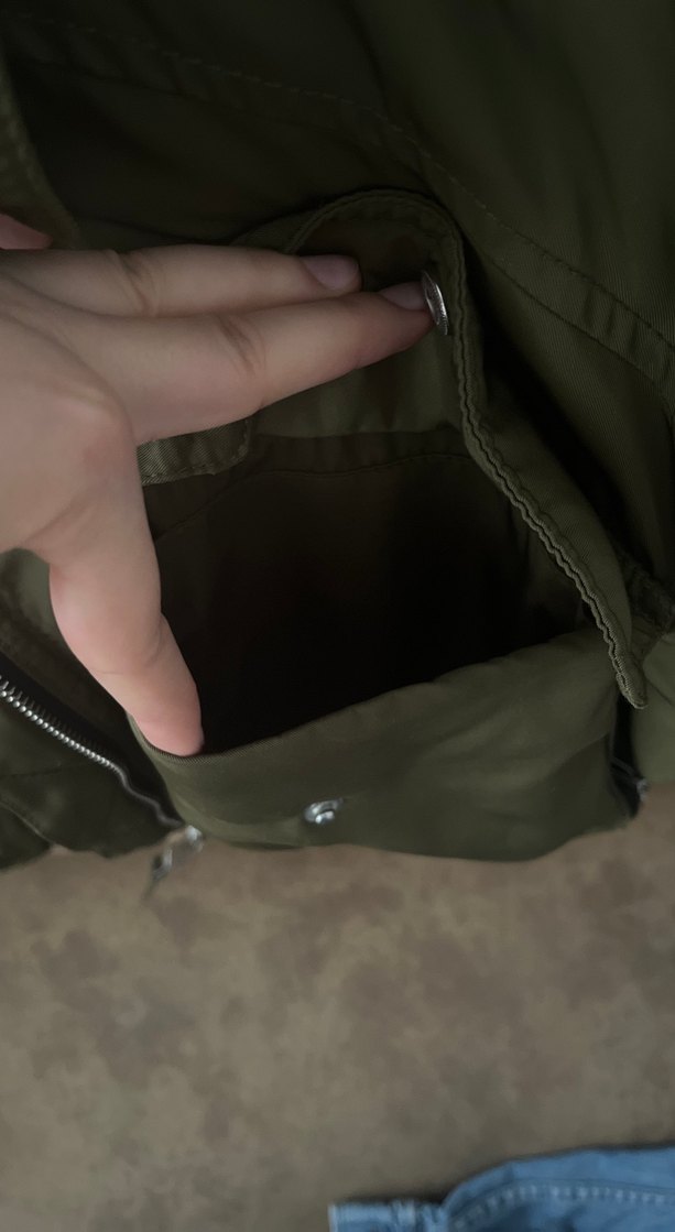 Haki Crop Pilot Ceket — görsel 6/10