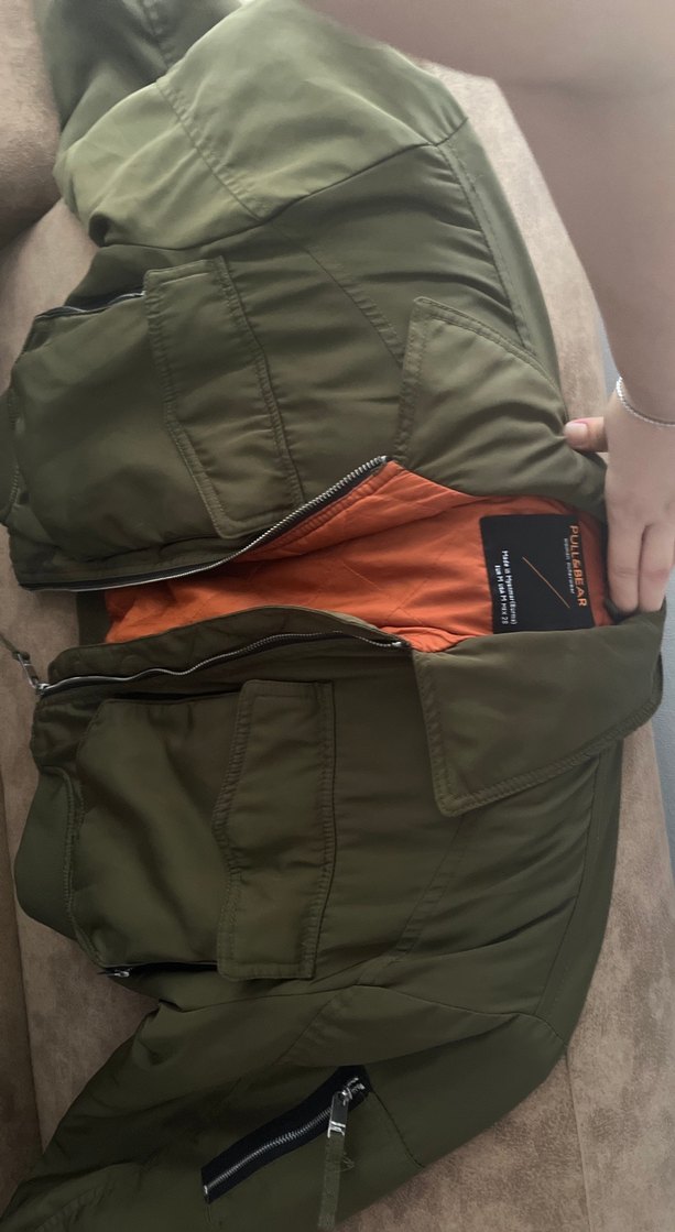 Haki Crop Pilot Ceket — görsel 4/10