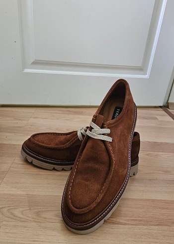 Tergan Kahverengi Suet Bagcikli Erkek Ayakkabi