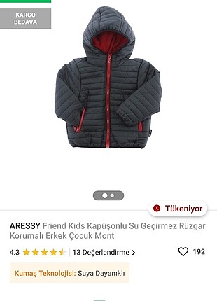 Diğer 2.3 yaş sıfır mont