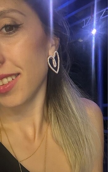 Accessorize İnci kalp küpe