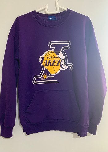 Defacto Lakers Mor Spor Sweatshirt