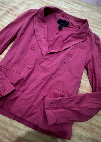 Mango Nar Cicegi Cift Sirali Blazer Ceket