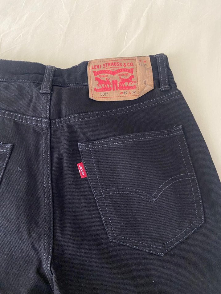 Siyah düz Kesim Jean — görsel 5/7