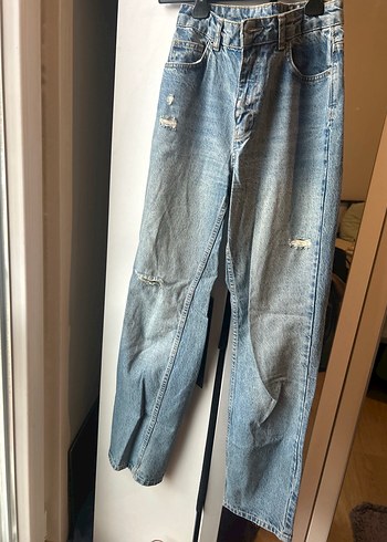 Trendyol & Milla Acik Mavi Rahat Kesim Denim Jean
