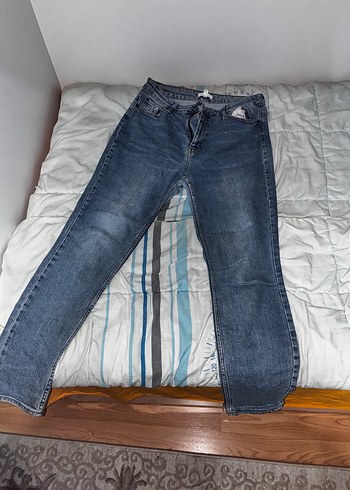 H&M Koyu Mavi Denim Jean