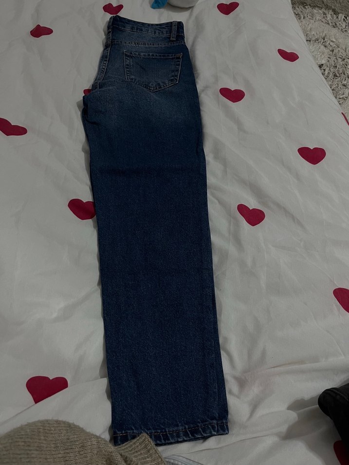 Koyu Mavi Rahat Kesim Denim Jean — görsel 3/5