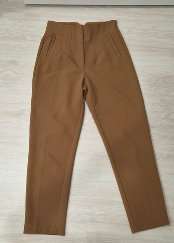 Diğer Camel Yuksek Bel Duz Paca Pantolon