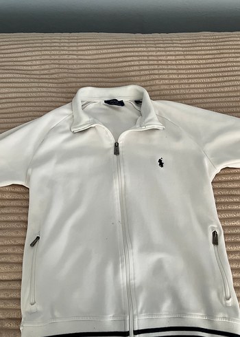 Polo Ralph Lauren Ralph Lauren Beyaz Fermuarli Polo Ceket