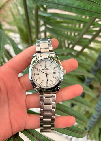 Rolex Datejust Sik Ve Minimalist Gumus Metal Kol Saati