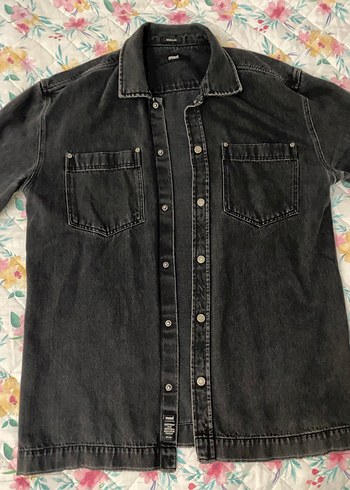 Mavi Jeans Mavi Marka Koyu Gri Denim Gomlek M
