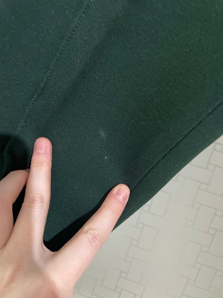 Yeşil Midi Kadın Kumaş Pantolon - Görsel 3