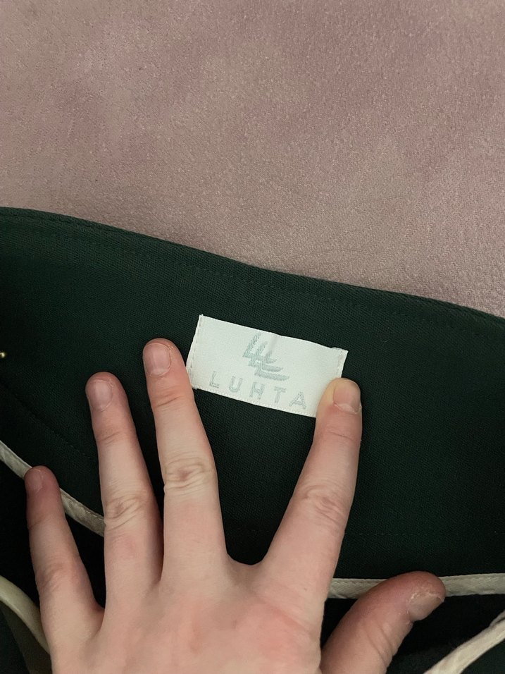 Yeşil Midi Kadın Kumaş Pantolon - Görsel 5