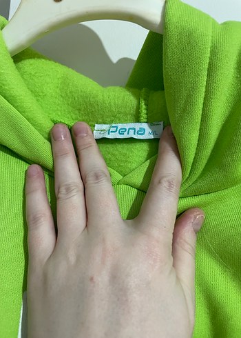 Renkli Baskılı Kadın Sweatshirt Kapüşonlu - Görsel 3