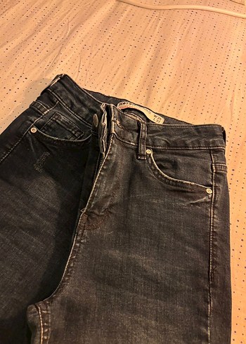 Koton Kadın Koyu Mavi Dar Kesim Denim Jean