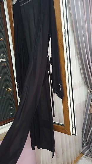 l Beden siyah Renk uzun kimono