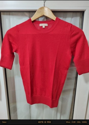 Machka Kırmızı Kısa Kollu Kadın tshirt