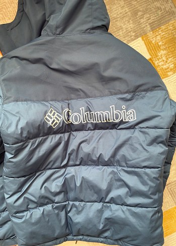 Columbia Lacivert Kapusonlu Mont