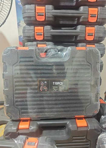 Diğer 110 Parcali Siyah Turuncu Tasinabilir El Aleti Seti