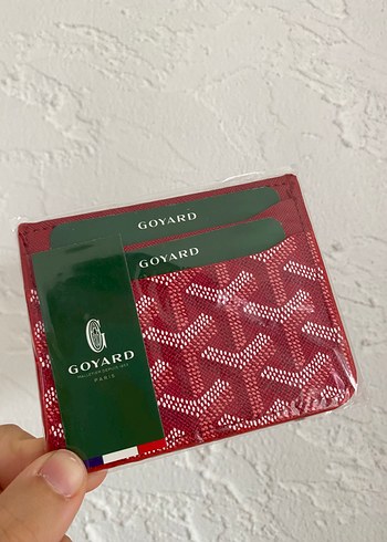 Maison Goyard Goyard Kirmizi Monogramli Kartlik