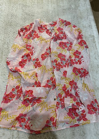 U.S Polo Assn. Pembe Cicekli Rahat Gomlek Hafif Ve Sik