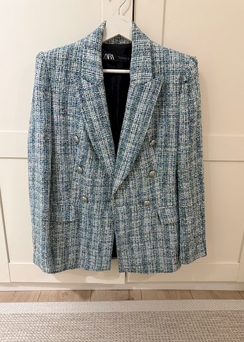 Zara Mavi Blazer Ceket