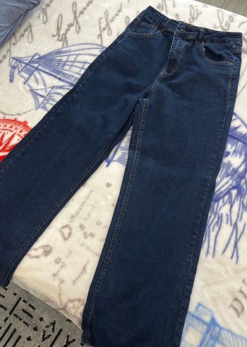 Trendyol & Milla Koyu Mavi Dar Paca Denim Jean