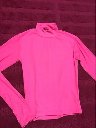 pembe boğazlı ince kazak