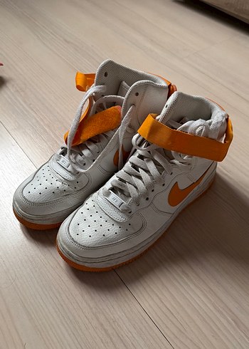 Nike Beyaz Turuncu Nike Air Force 1 Mid 07 Terra Orange