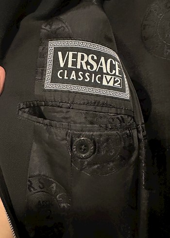 50-6 drop Beden siyah Renk Versace v2 collection vintage erkek ceket