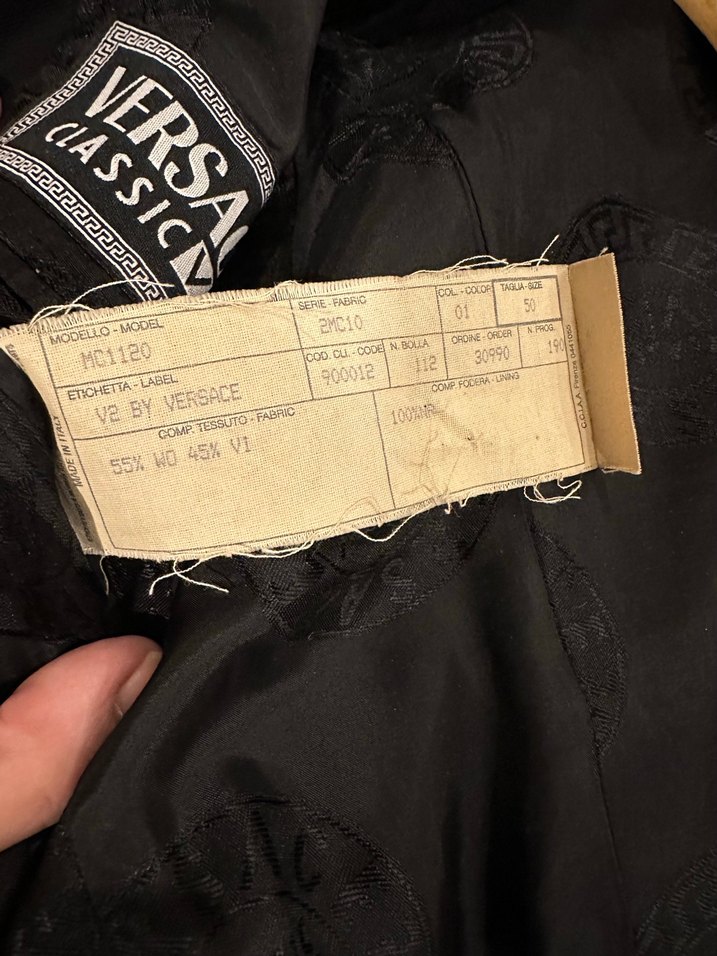 Versace v2 collection vintage erkek ceket - Görsel 5