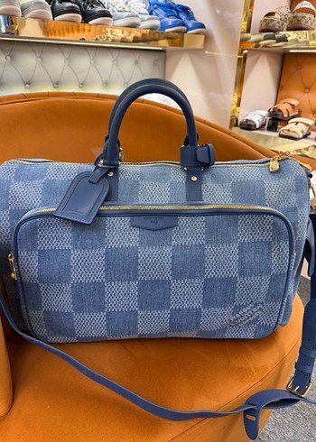 Yves Saint Laurent Louis Vuitton Damier Denim Keepall Canta