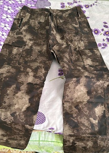 Diğer Camo Desenli Rahat Kargo Pantolon