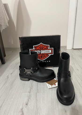 Harley Davidson Siyah Deri Biker Bot