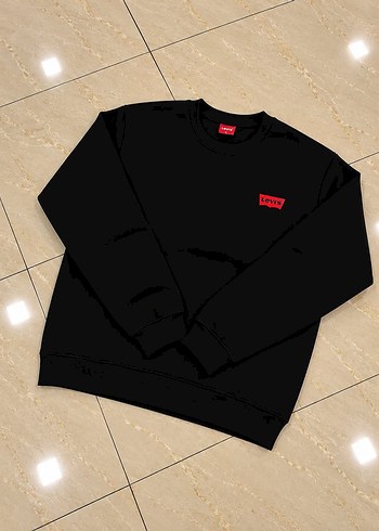 Levis Levi S Siyah Bisiklet Yaka Sweatshirt