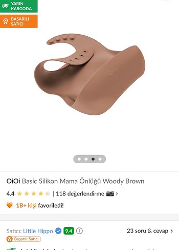 Soft yeşil OİOİ Bebek Önlüğü SIFIR - Görsel 2