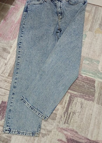 Diğer Acik Mavi Rahat Kesim Denim Jean