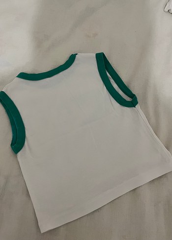 Quzu Yeşil Pamuklu mini üst