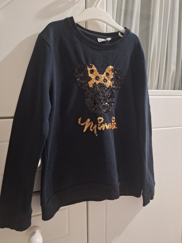 Kız Çocuk Altın Desenli Triko Sweatshirt - Görsel 2
