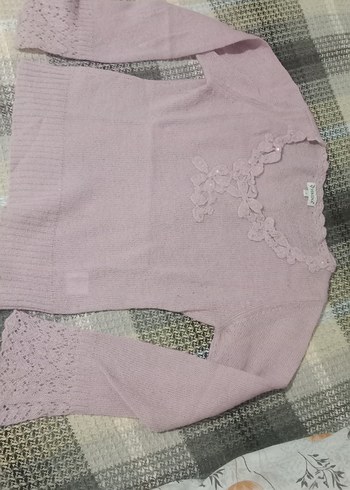 Perlina Pastel Pembe Kadin Triko Kazak