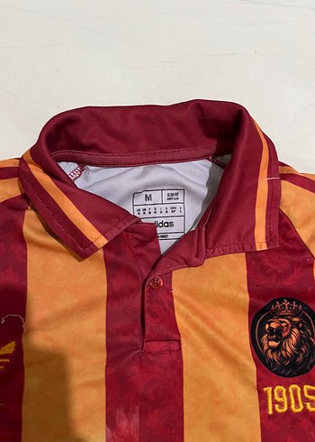 Adidas Kirmizi Sari Cizgili Polo Tisort