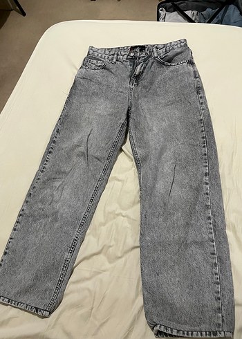 LC Waikiki Yuksek Bel Acik Gri Denim Jean