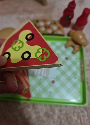  Beden Renk Oyuncak pizza hamburger 