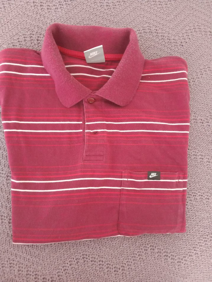 Bordo Çizgili Polo Tişört — görsel 2/3