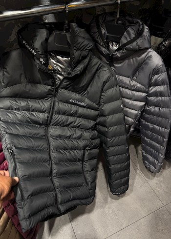 Columbia Siyah Kapusonlu Sisme Mont