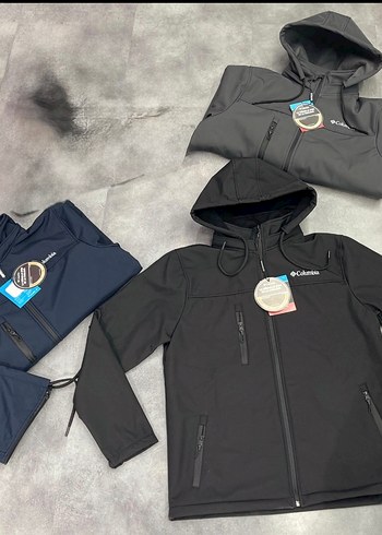 Columbia Siyah Kapusonlu Yumusak Fleece Ceket