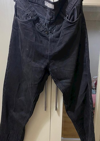 Bershka Koyu Siyah Denim Jean