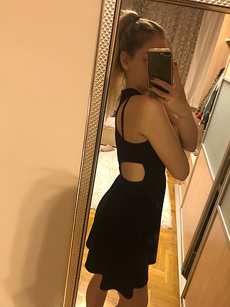 xs Beden Bel dekolteli elbise