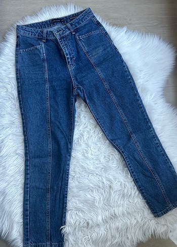 LC Waikiki Koyu Mavi Yuksek Bel Denim Jean