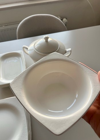 Kütahya Porselen 62 Parça Platin Yemek Takımı - Görsel 5